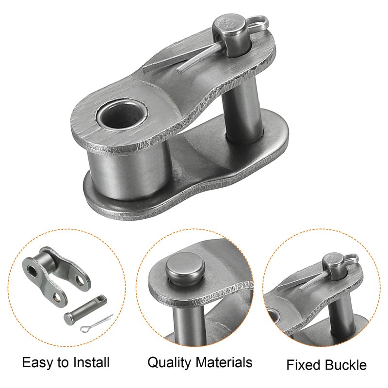 sourcing map 5Pcs 085-1/#41-1 Chain Offset Half Link Roller 1/2"