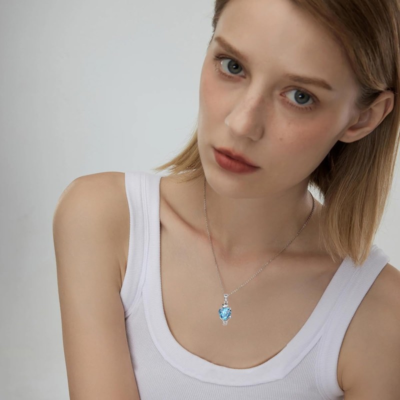 Frog Necklace with Birthstone Frog Pendant Necklace Gift for Women