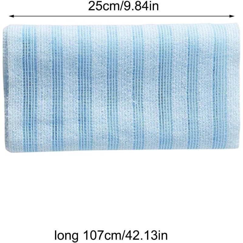 Toalla Exfoliante Corporal Toallas Baño Largas Secado Rápido Doble Cara