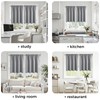 MRTREES Kitchen Waterproof Curtains, Blackout Thermal Curtains with Rod Pocket