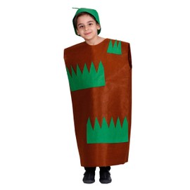 Matissa Kids Fruits Vegetables and Nature costumes Suits outfits Fancy Dress Party Boys and Girls (Grass)