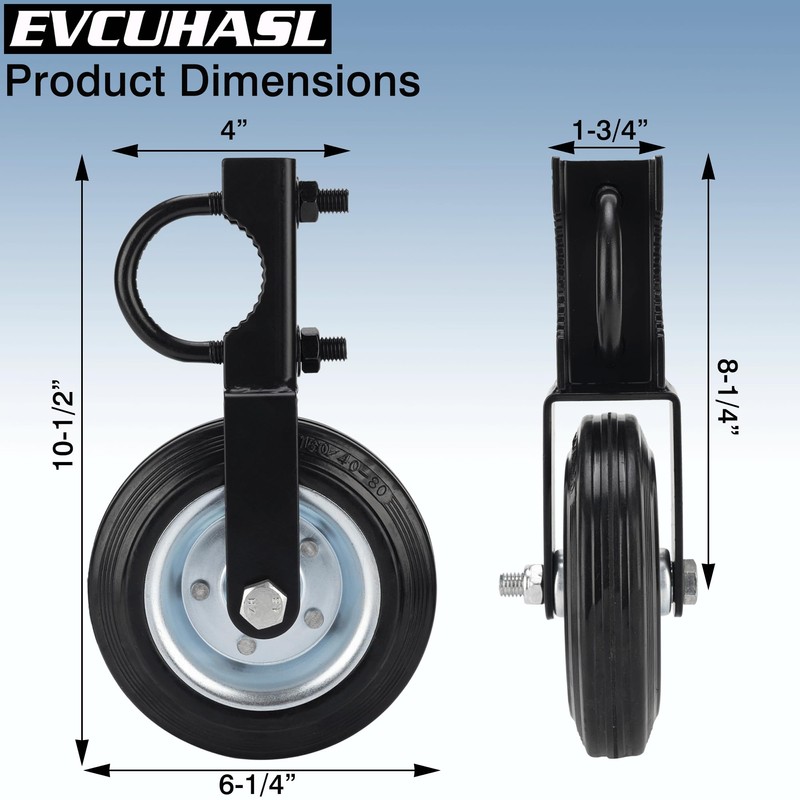 Gate Wheel Supporting Metal Swing Gate with 1-5/8" Thru 2"