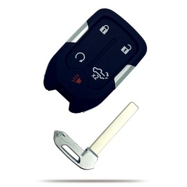 Key Fob Shell Case Replacement for 2019-2022 Chevy Silverado and GMC Sierra 1500 2500HD 3500HD 5 Button Keyless Entry Remote Control Car Key Fob Cover (5 Button-A)