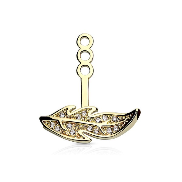 beyoutifulthings Women's Cartilage Stud Earrings Set Surgical Steel Silver Gold