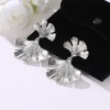 Statement Big Gold Ginkgo Leaf Stud Earrings for Women Boho,