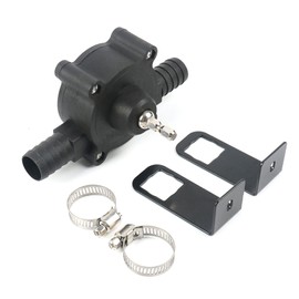 Electric Drill Pump Small Household Pump Hand Drill Driven Pump Mini Self Priming Water Pump Black