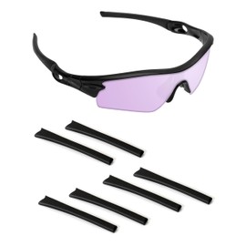 Handwith 3 Pairs Soft Silicone Sunglass Ear Socks for Oakley Radar XL/Radar Pitch/Radar Path, Anti-Slip Comfort Fit Glasses Arm Grips Spare Parts Replacement Kit Black