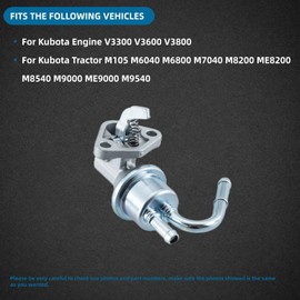Fuel Lift Pump for Kubota V3300 V3600 V3800 Tractor M105 M6040 M6800 M7040 M8200 ME8200 M8540 M9000 ME9000 M9540 Replace 1C010-52034 1C010-52032 1C010-52033