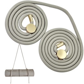 DAOSUN Yoga Mat Strap - 8MM Adjustable Paracord Carrier for Carrying Yoga Mats, Camping Pads & Blankets, Lightweight & Stylish - Perfect Mat Holder for Studio, Home & Travel (Strap Only, Gray)