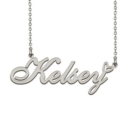Heart Name Necklace for Women Silver Kelsey Ideal