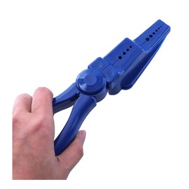 Safety Nail Holder Pliers, 24.5 cm Length, Blue Plastic Construction, Finger Protection Aid for DIY and Carpentry