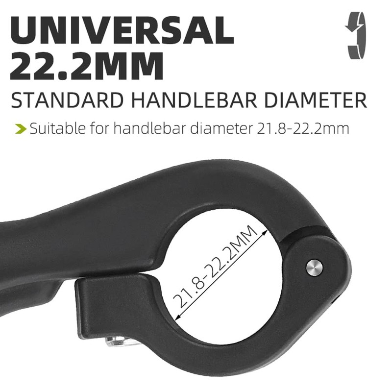 Lixada Bicycle Bar Ends Ergonomic Anti-Slip MTB Mountain Bike Handlebar