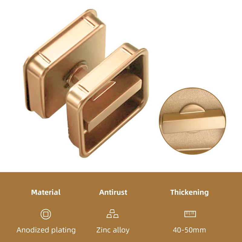 Pocket Door Lock Hardware with Pull, Recessed Handle Latch,Invisible Sliding