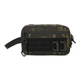 Tactical Toiletry Bag for Men Molle Shower Shaving Kit Waterproof EDC Dopp Kit for Travel Camping Gym Compact Hygiene Organizercolor: BCP, size: L