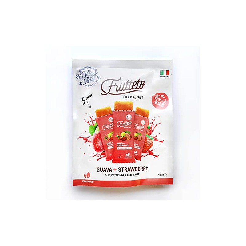 FRUTTETO Popsicle Guava & Strawberry 5 Pieces