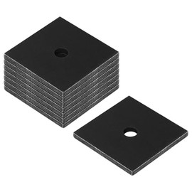 MOUNTAIN_ARK 8 Pack 3" x 3" Flat Square Washer Plate for 1/2" Bolt, Weld On Steel Plate, Thick 5.7 mm