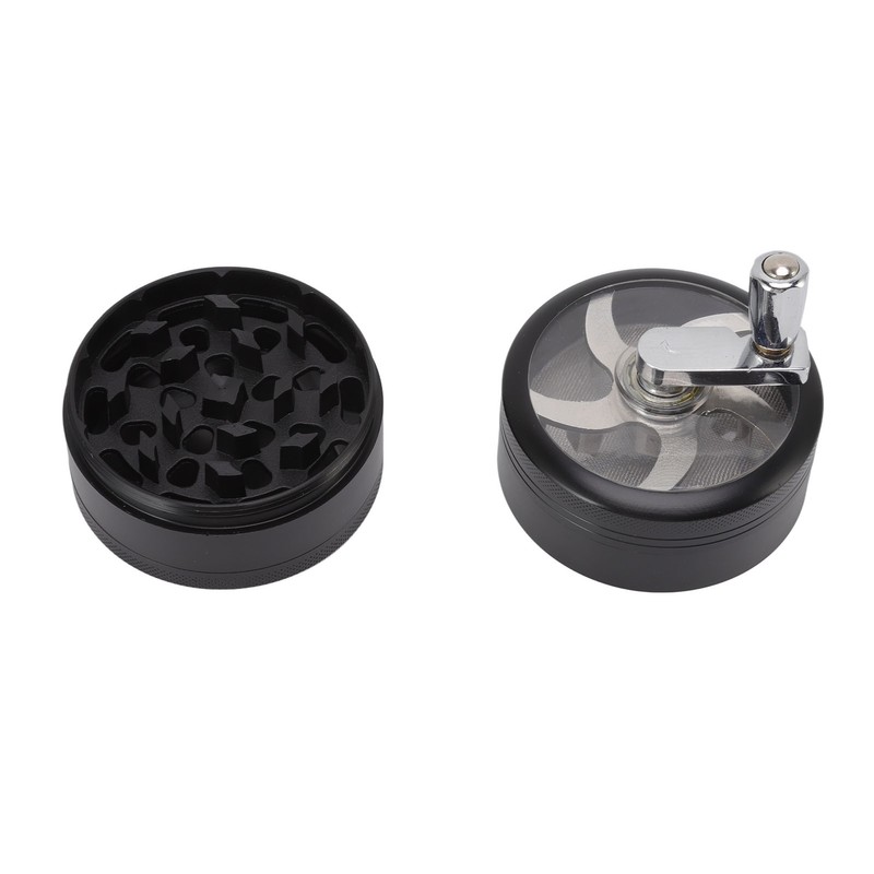 4 Layers Hand Crank Spices Grinder Zinc Alloy 60mm Manual
