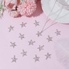 HOBBIESAY 100Pcs Double Star Charms 5 Point Star Metal Dangle