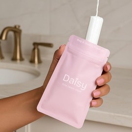 The Daisy Pouch (50 Count) | Discreet, Odor Proof, Leak Proof Feminine Hygiene Disposal Bags | Disposal Bags for Tampons, Pantyliners, Pads and Wipes | Feminine Hygiene Care for Women and Teen Girls