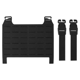 PETAC GEAR Tactical MOLLE Placard,The Slicksters Adapt MOLLE Front Flap Hanging Panel Laser Replacement Component …(Black)