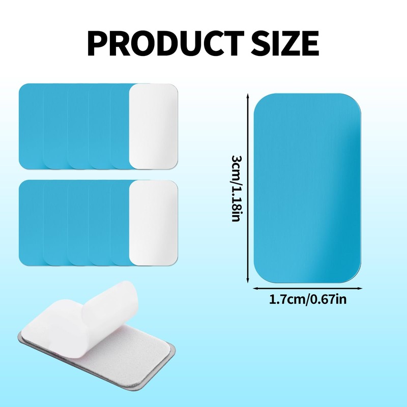 12pcs Under Cabinet Lights Magnetic Stickys, Adhesive Backing Magnetic Strips