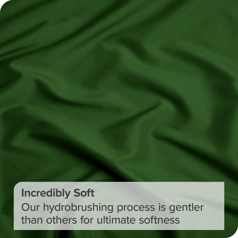 Bare Home Fitted Bottom Sheet Double - Premium 1800 Ultra-Soft