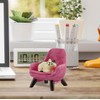 Miniature Cat Figurines with Small Sofa - Resin Mini Cat