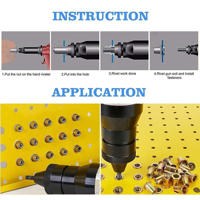 YIYICO Rivet Nuts Blind Rivet Nuts Rivet Nuts M3 M4