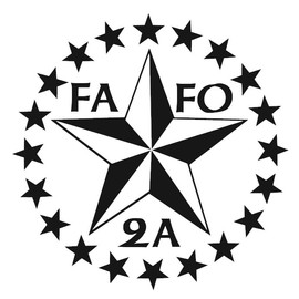 FAFO w/Ring of Stars & Texas Star - Lone Star Vinyl Decal by Check Custom Design – Car/Truck/RV/Window/Laptop/Tumbler/Bumper/Phone/Camper/Trailer - Multiple Colors and Sizes