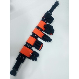Scaffolding Nylon Padded Tool Belt.- 8 Toolset Pouch | BBI Spanner Ratchet Pockets Level Tape Mobile Holder