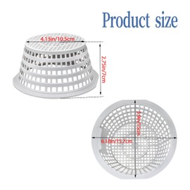 Rifatrio 2PACK Skimmer Basket for Above Ground & in Ground Swimming Pool,Compatible with Hydrotools 8928&Olympic ACM88