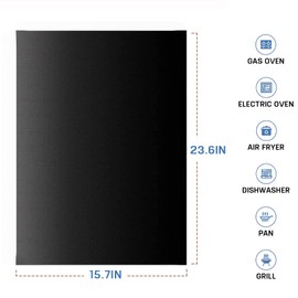 Heavy Duty Oven Liner， Teflon Liner BBQ Grill Mats for Toaster Ovens, Dishwasher Safe, Best Oven Mat for Bottom of Oven(2 Pack,40 * 60cm)