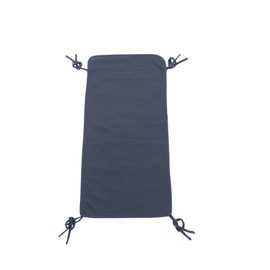 Saffron Wheelchair Tarpaulin Approx. 17.7 x 36.2 inches (45 x 92 cm), Navy, Machine Washable, Easy to Dry Thin Chair Pad, Waterproof Fabric Back, Wheelchair Tie