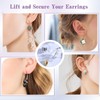 Fishhook Earring Backs for Droopy Ears, Earring Backs Replacement, Bullet