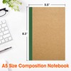 32 Pack Composition Notebooks Bulk, A5 Kraft Cover Lined Journaling