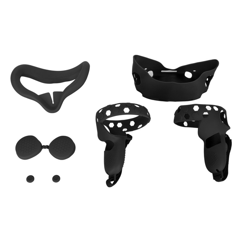 5 in 1 Silicone Cover Set for Quest 2 Includes