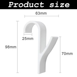 Set of 4 Towel Rail Radiator Hooks for Towel Radiators, Bathroom Radiator Holder Heating, Towel Towel Round Radiator, Hanging Holder Towel Hook, Heating Hook, White Bathroom Hanger