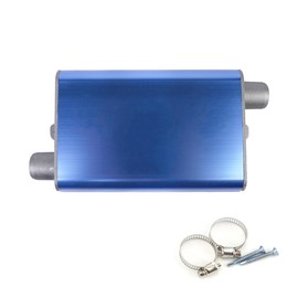 VOANZO Aluminium Alloy Silencer Auxiliary Heater – 22 mm Exhaust Silencer with Thickened Clips and Screws, Exhaust Hose for Car Air Heater Systems