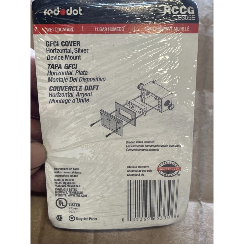 Red Dot S305E Red Dot GFCI Weatherproof Outlet Cover 1-Gang