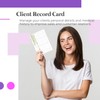 Generic Treatment Additional Client Record Card for Nails, Beauty, Hair