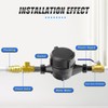 MEANLIN MEASURE Plastic 1/2" NPT Couplings Water Meter Gallon Cold