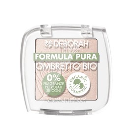 Deborah Eyelid Shadow Mono Organic Formula Pure Colour No. 02 Soft Gold, with Ingredients 100% Natural Origin, Vegan and Animal Friendly