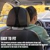 Hovom 2PCS Car Headrest Cover, Soft Breathable Leather Cars Front