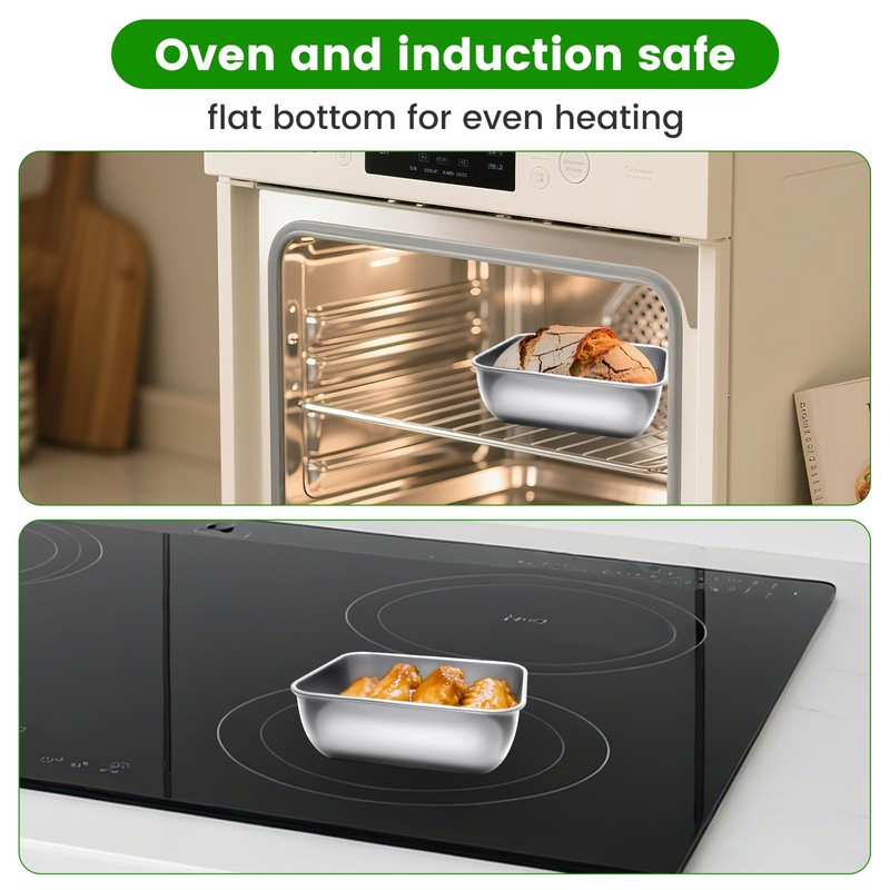 Ayzylpth 12 Pcs Airtight Stainless Steel Food Storage Containers with
