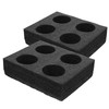 MAGICLULU 2Pcs Drink Carrier Tray for Takeout Cups Design Prevents
