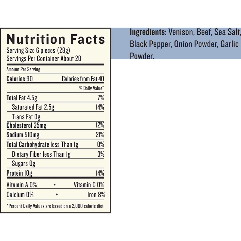 EPIC Venison with Beef Bites, Original Hunter's Recipe, Keto Friendly,