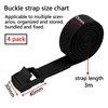 Lashing Strap Black, Motorcycle Tie Down Straps 3 m, Pack