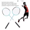 2 PCS X3 Badminton Rackets Iron Alloy Integrated Double Badminton