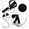 Fitness Neck Harness for Weight Training, Long Steel Chain and