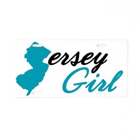CafePress Jersey Girl Aluminum License Plate, Front License Plate, Vanity Tag